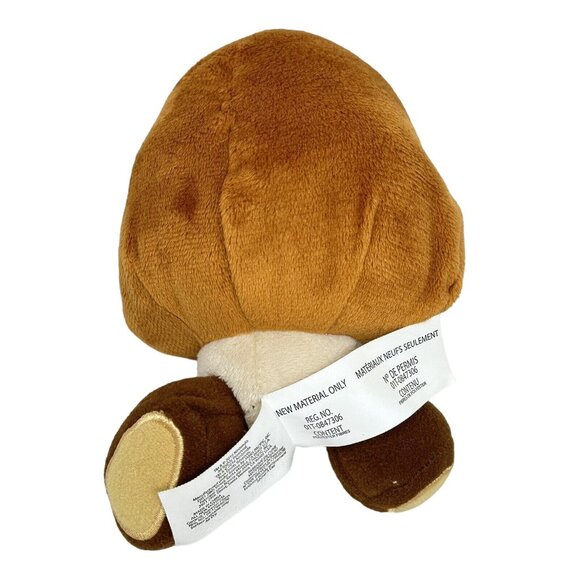 Super Mario Goomba Mushroom Plush Open Mouth Running World Of Nintendo 6 Inch - Picture 2 of 7